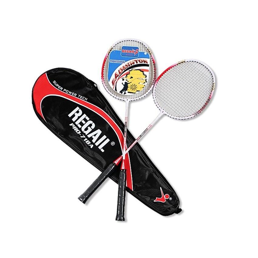 バドミントンラケット 2本セット ケース付き 初心者 練習 親子 子供