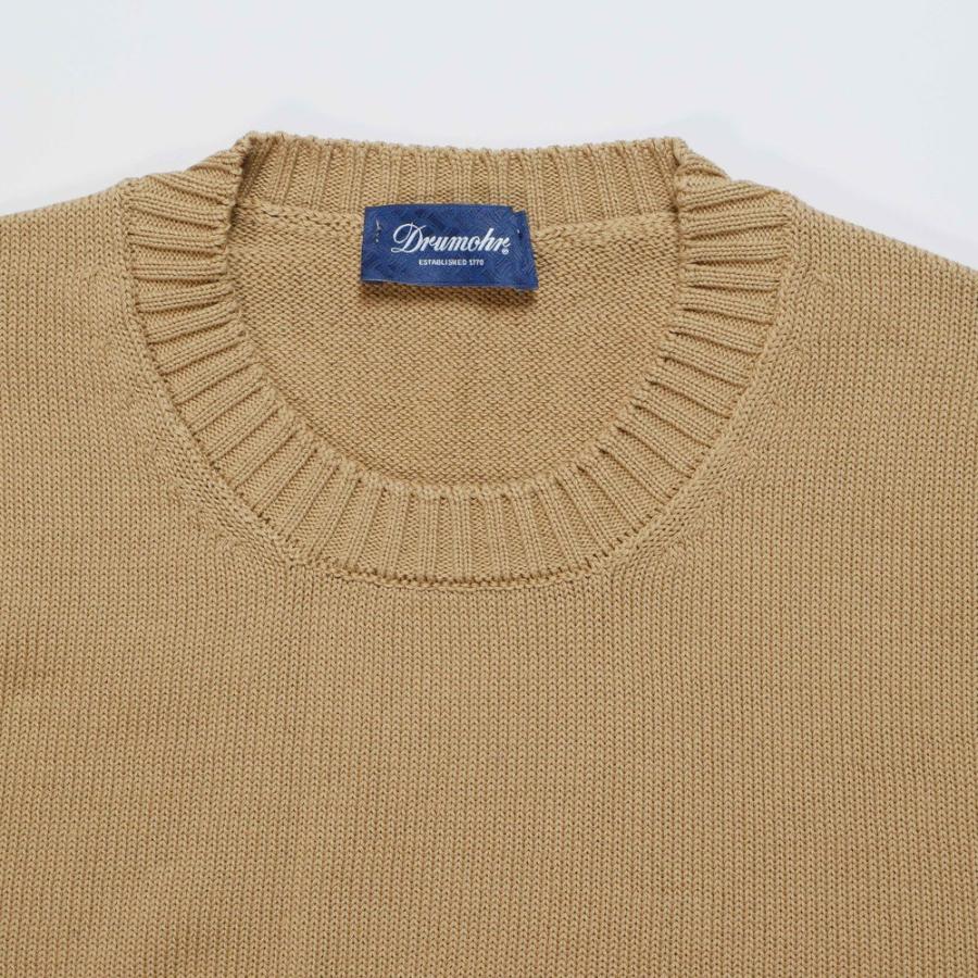 DRUMOHR（ドルモア） メンズ コットン クルーネック ニット セーター
