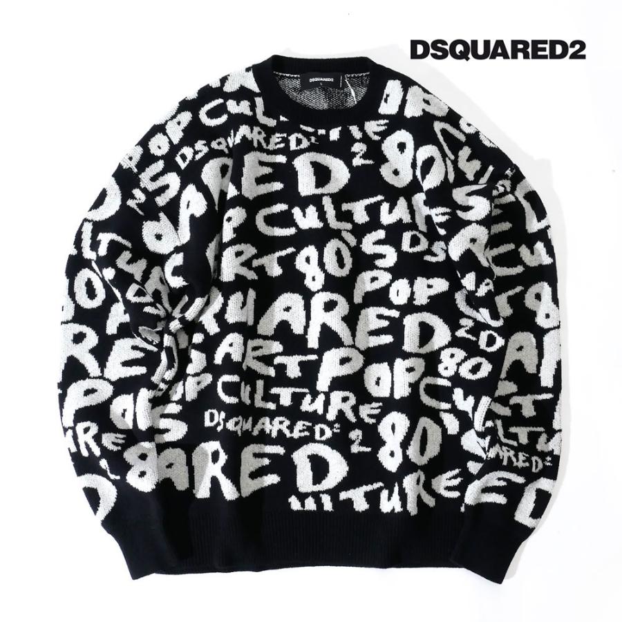 DSQUARED2（ディースクエアード） メンズ クルーネック ニット プル