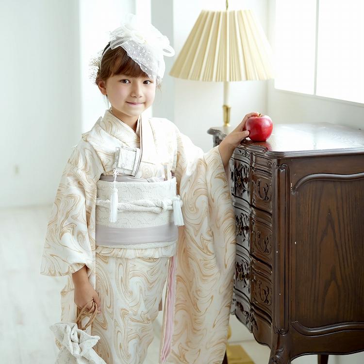 レンタル 七五三 着物 7歳 セット ひよこ商店 古典柄 レトロ