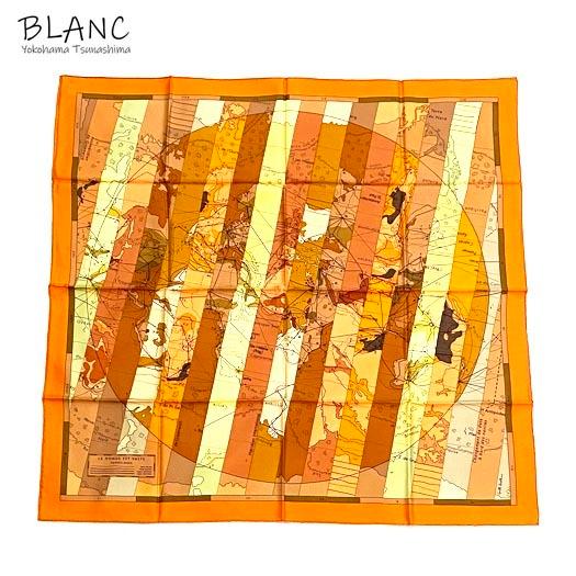 HERMES（エルメス） カレ90 スカーフ LE MONDE EST VASTE 世界地図