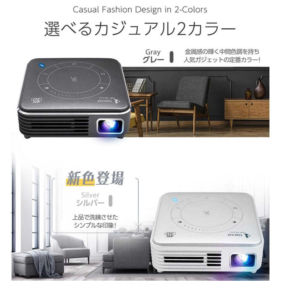 プロジェクター 小型 家庭用 天井 高性能 スマホ wifi Bluetooth 4K 2K