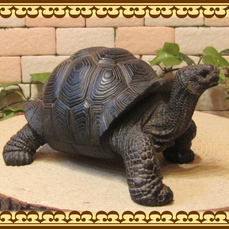 置物 動物 可愛い リアル カメの置物 Aタイプ かめオブジェ 亀
