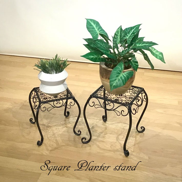 プランタースタンド 花台 台 鉢スタンド スクエア フラワーラック