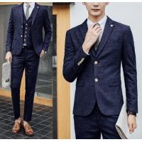 スーツ セットアップ ビジネス ベスト ジャケット パンツ 3点セット