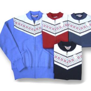 Pherrow's（フェローズ） スノーパターンスウェット ネイビー : メンズ