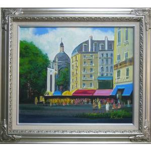 絵画 油絵 遠藤 勝 肉筆油絵 風景画 北アルプス 眺望 F10 : アートフジ