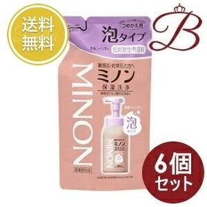 MINON 【×6個】ミノン 全身シャンプー 泡タイプ 400mL 詰替え用