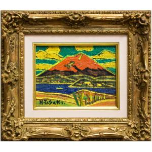 平山郁夫 「 夕陽の砂漠 」 岩絵具方式 複製画 : 内田画廊 - 通販