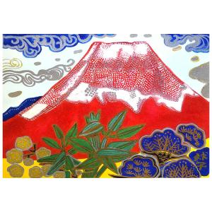 山下 清 【長岡の花火】リトグラフ／限定300部／新品額装／送料無料