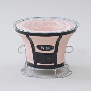 キンカ 木炭コンロ大型 C-9 七輪 シチリン 丸 BBQ : スマートレジャー