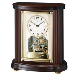 SEIKO（セイコー） HW590M セイコーエンブレム 電波置き時計 オニキス