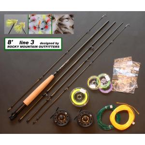 フライフィッシング 入門 フルセット ♯4と♯5から選択 コンパクト