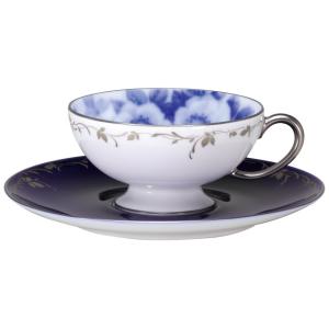 大倉陶園 日本製 金白金蝕ぶどう唐草 カップ＆ソーサー 6C/1246 洋食器