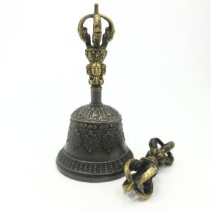 ガンター チべタンベル 五鈷鈴 持鈴 金剛鈴 チベットベル 五鈷杵 金剛
