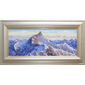 絵画 油絵 山村清流 F30号 （関健造） 【海・山】【肉筆】【油絵