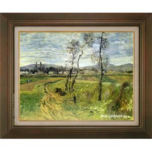 ルノアール 絵画 青い帽子の少女 F8号 【複製】【美術印刷】【世界の