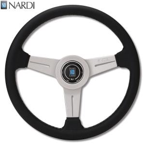 NARDI ナルディ N131 BKレザー&SVスポーク グレーステッチ