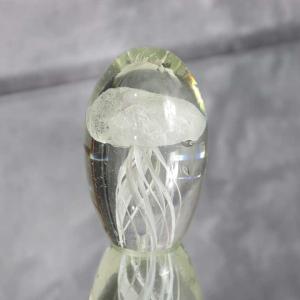 ガラス クラゲ小 ピンク 置物 海月 オーナメント ガラス雑貨 ペーパー