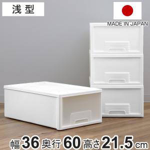 平和工業 収納ケース 同色6個セット クローゼット 浅型 ファインテナー