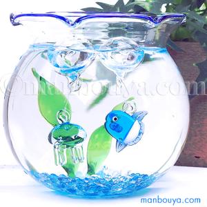ミニ 金魚鉢 ガラス ディスプレイセット 浮き玉セット ベーシック
