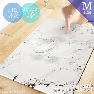 さらっと快適足さら珪藻土バスマット 大理石柄 Lサイズ 90030 / 珪藻土