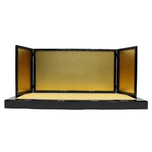 アウトレット品 屏風台 台屏風セット 30号 H-18 金屏風 親王台付 23a