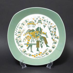 WEDGWOOD（ウェッジウッド） ドルフィン（ホワイト） 27cmプレート ※銀