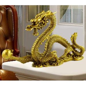 風水龍 置物 金龍上山（大）33cm : 仏像と縁起物の専門店 龍祥本舗