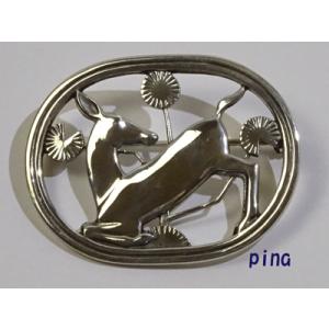 Georg Jensen（ジョージ ジェンセン） ブローチ318 鹿とリス