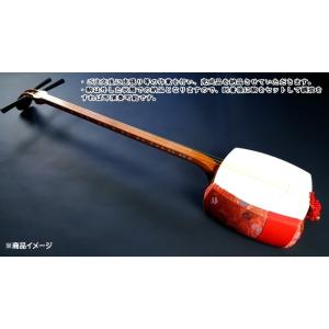 三味線・皮張り替え 民謡・小唄三味線 両面（上）四つ皮・張替え : 和