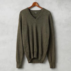 MILITARY（ミリタリー） 実物 USED イタリア軍 Vネックセーター メンズ