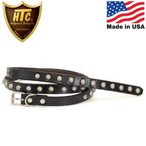 HTC エイチティーシー フラワースタッズ ターコイズ レザーベルト 125