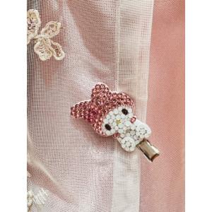 マイメロディ フェイスヘアブラシ スワロフスキー デコレーション