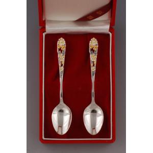 銀食器カトラリー「ニュークラウン」スプーン2本セット・銀製品・ : 銀