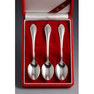 銀食器カトラリー「四君子」スプーン3本セット・銀製品・ : 銀食器