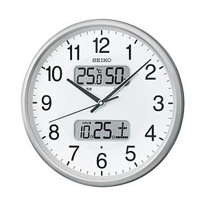 リズム時計 掛け時計 茶メタリック色光沢仕上 4MY861-006 ［電波自動