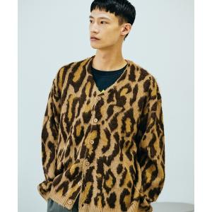 HUF（ハフ） カーディガン SNOW LEOPARD CARDIGAN モヘアカーディガン