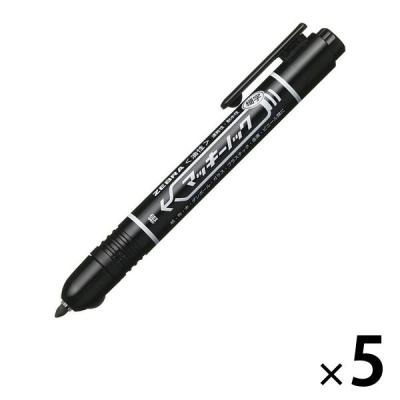 LOHACO - ゼブラ マッキーノック細字 黒 油性ペン P-YYSS6-BK 1セット