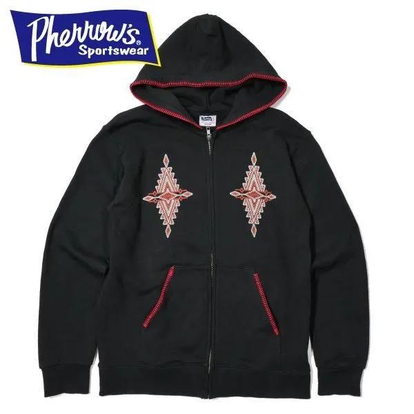 Pherrow's（フェローズ） 25W-PNP1 ネイティブ柄 裏毛スウェット