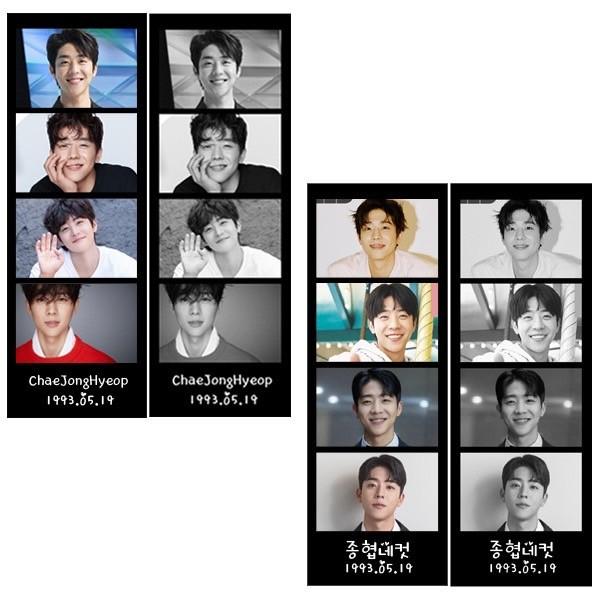 チェジョンヒョプ プリクラ風 シール 4枚セット 韓流 グッズ bd001-1