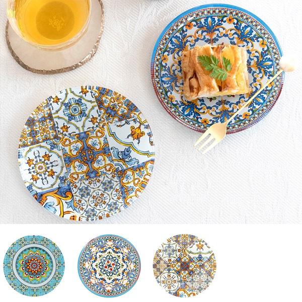 SALE ガラスプレート オリエンタル キッチン 食器 グラス 皿 ガラス皿