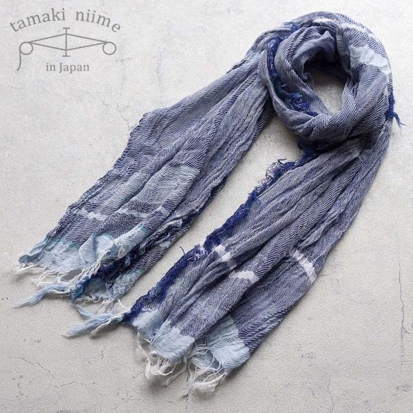 tamaki niime 播州織 コットンショールM roots shawl MIDDLE 45×180cm