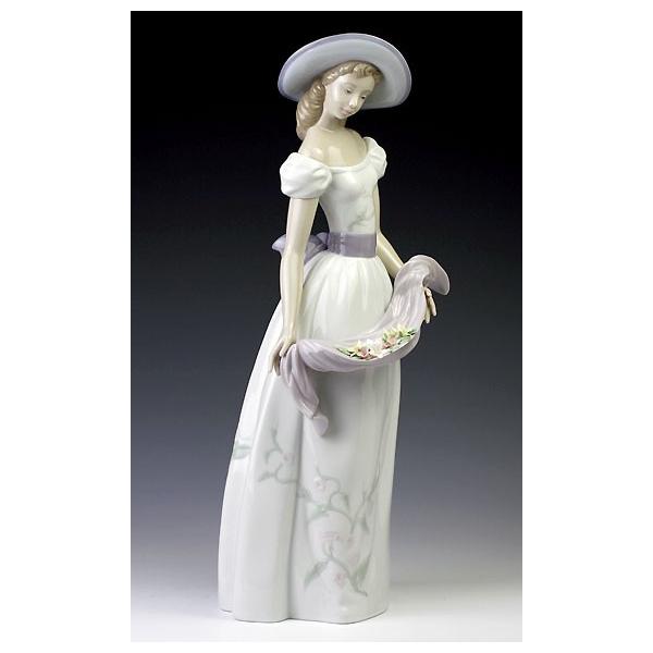 リヤドロ陶器人形 リヤドロ（Lladro リアドロ 陶器人形 置物） 花と