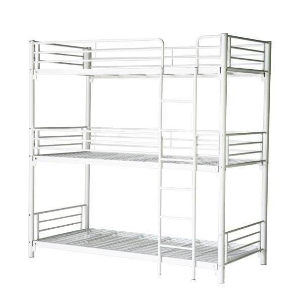 三段ベッド パイプ三段ベッド パイプベッド 3段ベッド スチールベッド
