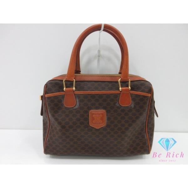 CELINE（セリーヌ） ミニ ボストンバッグ ハンドバッグ マカダム PVC