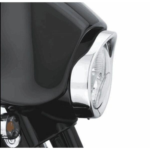 バイザースタイル トリムリング ヘッドライト ツーリング ダイナ