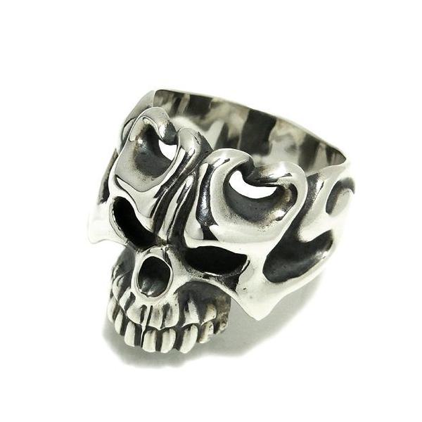 リング メンズ シルバー スカル ドクロ デーモン 11-27号 ブランド