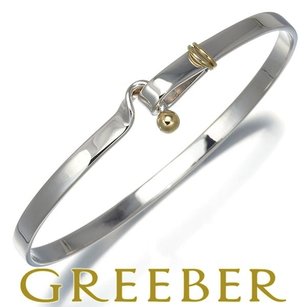 h482 ティファニーフック&アイコンビバングル750/925 k18