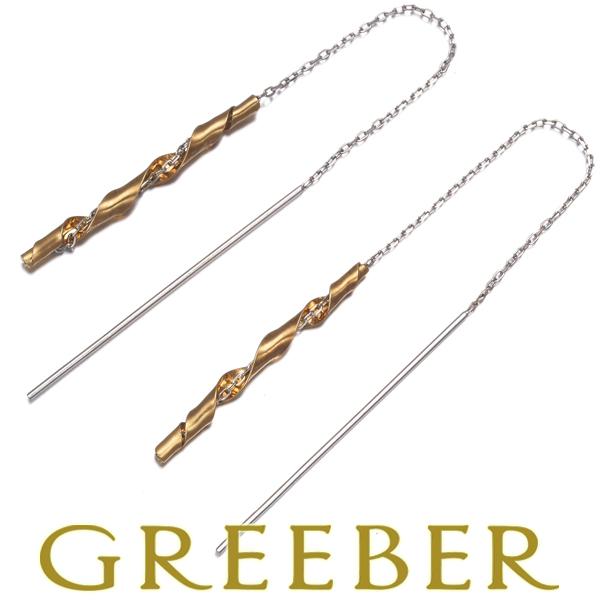 コンビカラー アメリカン ピアス K18YG/K14WG GENJ : グリーバー